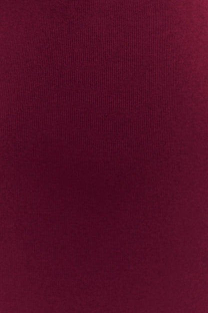 Darby Knit Scarf Maxi Dress - Merlot