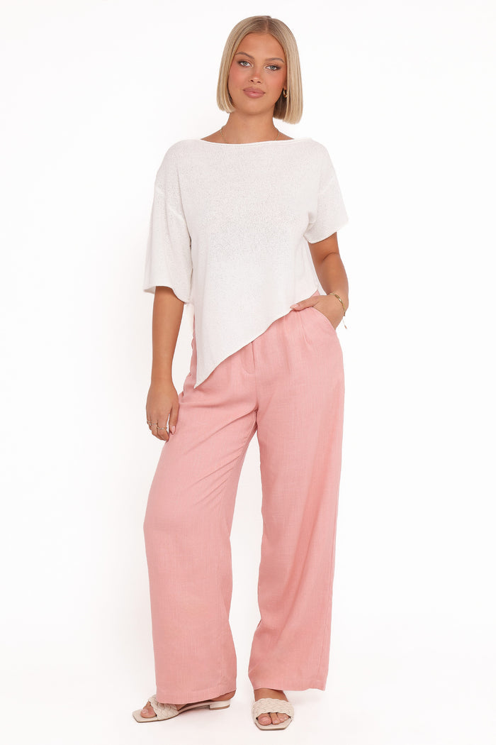 Petal and Pup USA BOTTOMS Dean Linen Pants - Light Pink