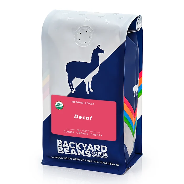 Image of Organic Decaf coffee retail bag