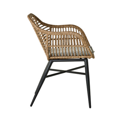Deck Wicker Dining Chair Natural