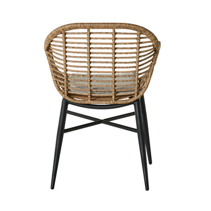 Deck Wicker Dining Chair Natural
