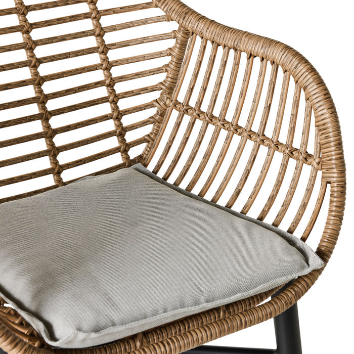 Deck Wicker Dining Chair Natural