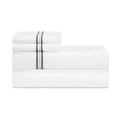 Delancey Pair of Pillowcases by Home Treasures — folded bedding and cuff detail