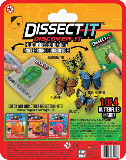 Discover It - Butterfly Lab educational resource with dissection tools and wildlife education for student science activity.