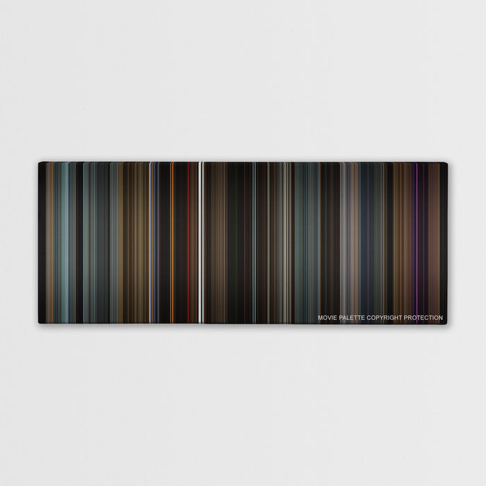 Doctor Strange color palette canvas print: thousands of thin vertical stripes of color