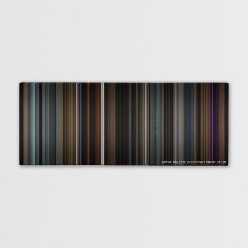 Doctor Strange color palette canvas print: thousands of thin vertical stripes of color