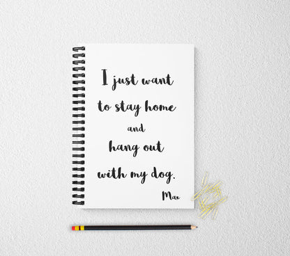 Dog mom journal fur baby personalized notebook personalized custom journal personalized journal gift