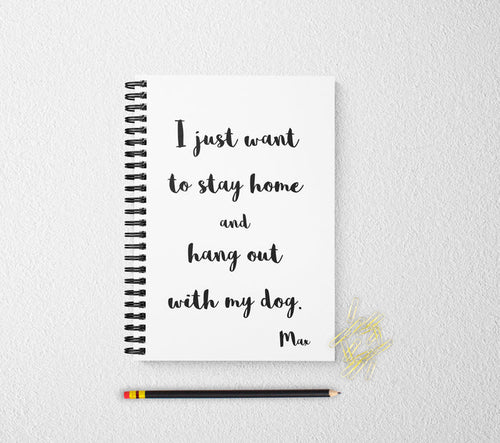 Dog mom journal fur baby personalized notebook personalized custom journal personalized journal gift