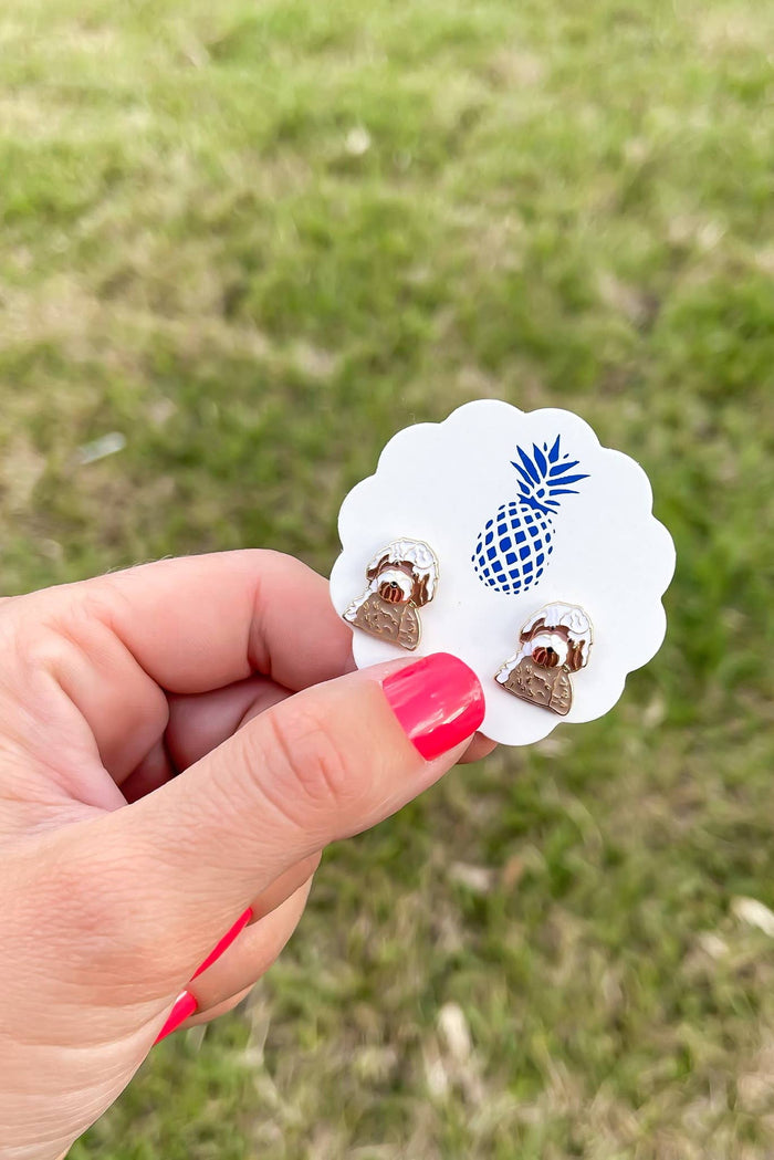 Doodle Enamel Stud Earrings