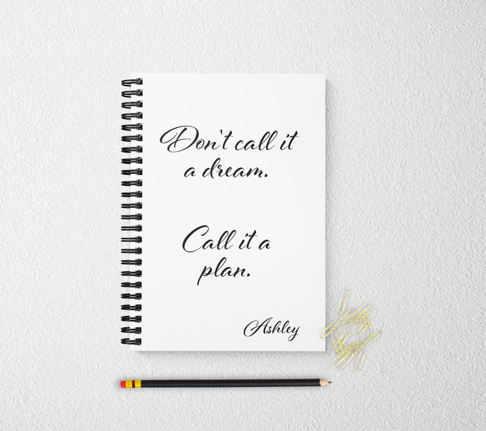 Dream personalized notebook personalized custom journal
