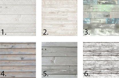 six color choices for modern wood signs