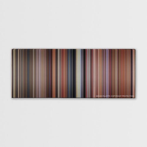 Dumb and Dumber color palette canvas print: thousands of thin vertical stripes of color