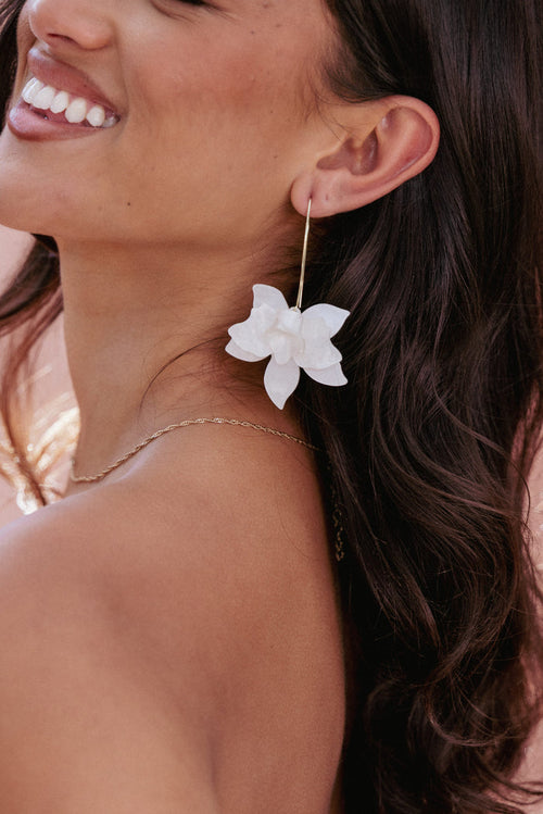 Petal and Pup USA ACCESSORIES Edel Earrings - White One Size