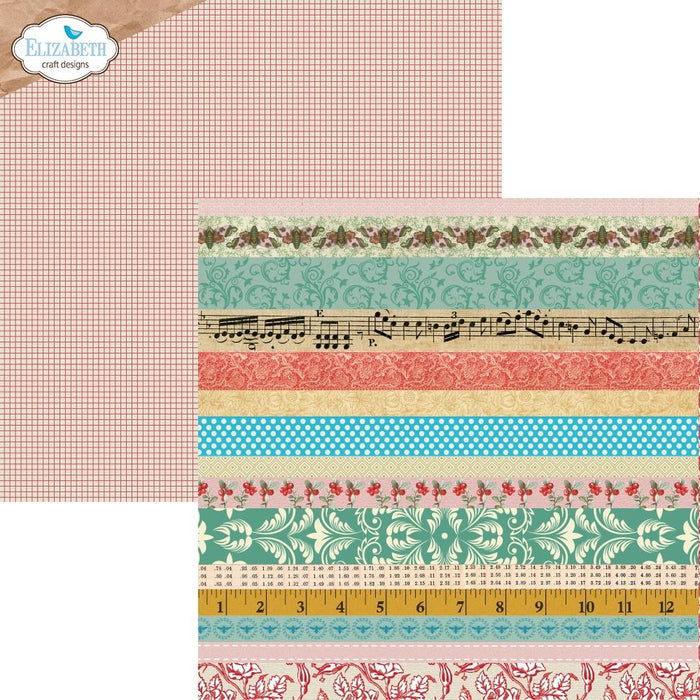 Elizabeth Craft Double-Sided Cardstock Pack 12"X12" - Harmonious Hodgepodge