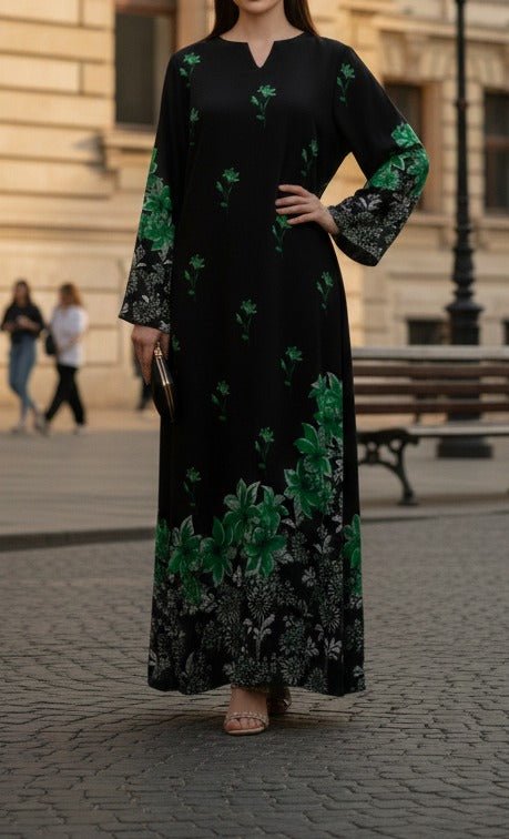 Emerald Noir kaftan