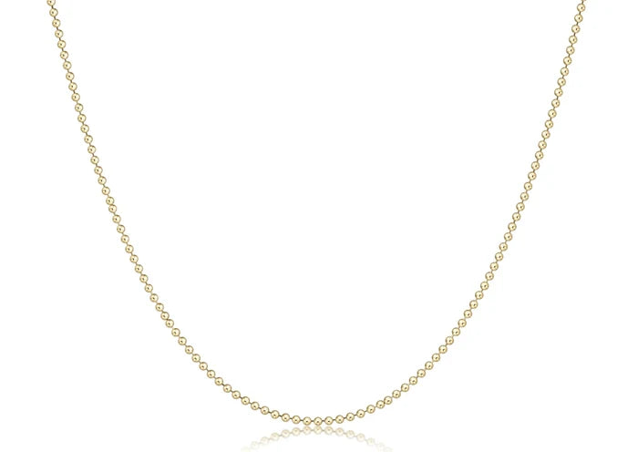 enewton: 15" Choker Classic Beaded Chain - Gold - B Social Boutique