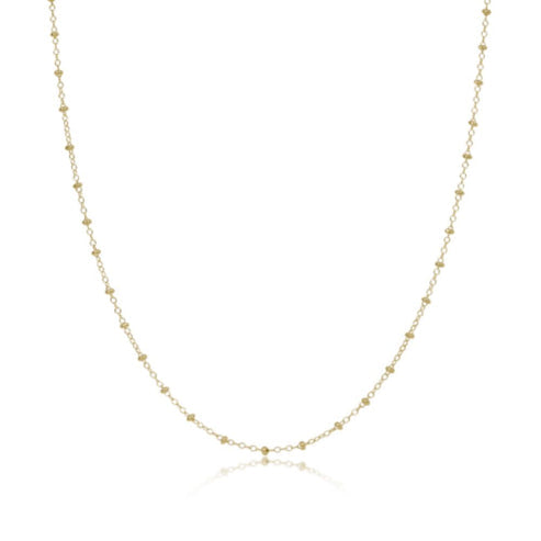 enewton: 15" Choker Simplicity Chain Gold - 2mm Pearl - B Social Boutique