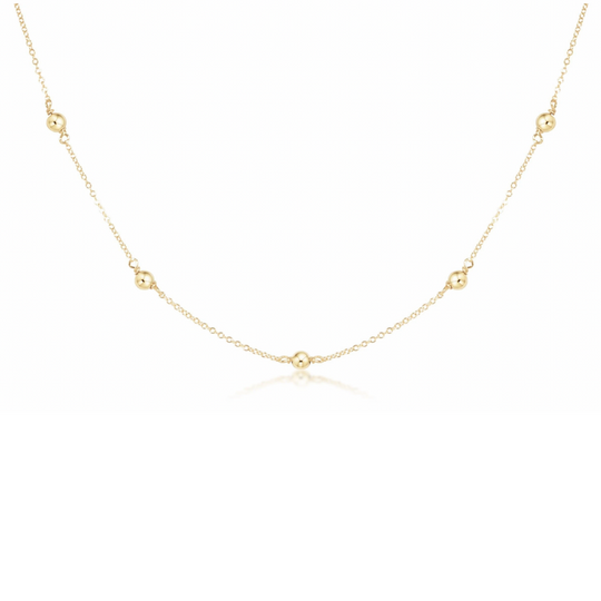 enewton: 15" Choker Simplicity Chain Gold - Cassic 4mm Gold