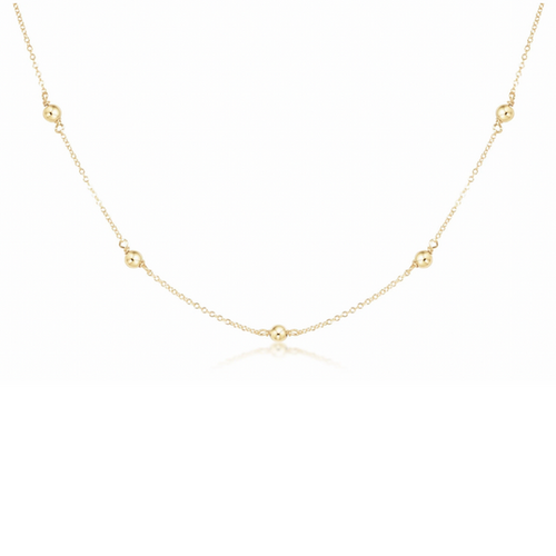 enewton: 15" Choker Simplicity Chain Gold - Cassic 4mm Gold