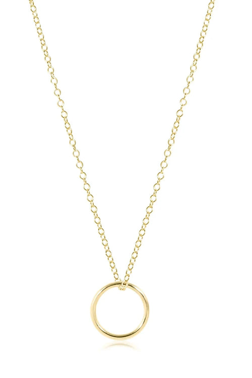 enewton: 16" Necklace Gold - Halo Gold Charm - B Social Boutique