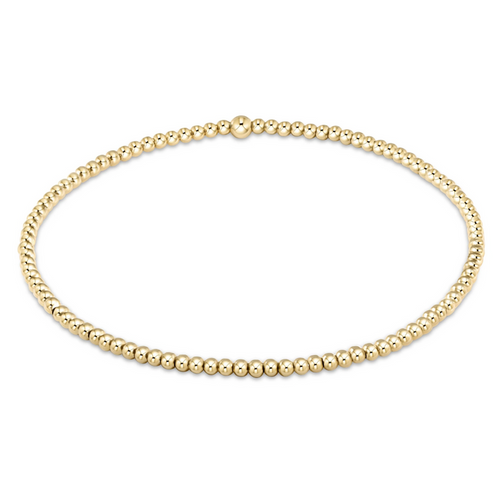 enewton: Classic Gold 2mm Bead Bracelet - B Social Boutique