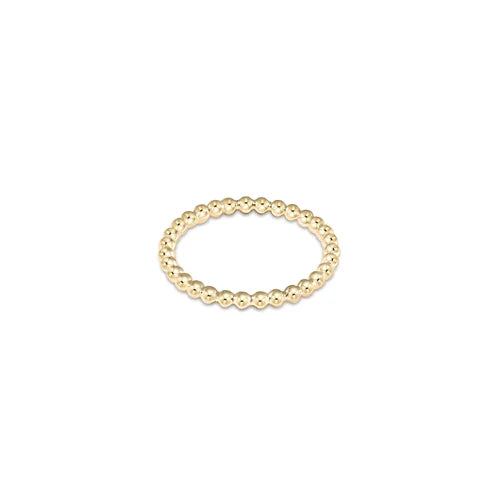 enewton: Classic Gold 2mm Bead Ring - B Social Boutique