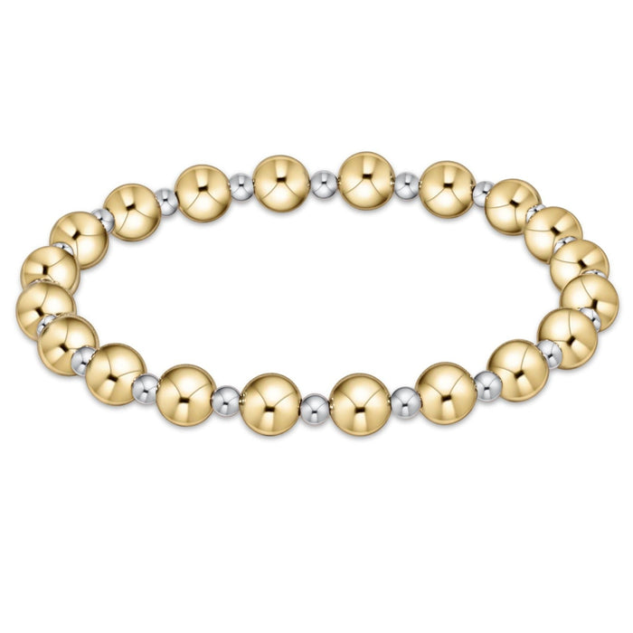 enewton: Classic Grateful Pattern 6mm Bracelet  -Mixed Metal - B Social Boutique