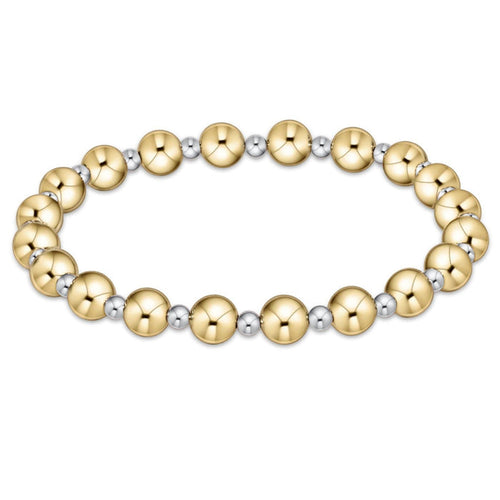 enewton: Classic Grateful Pattern 6mm Bracelet  -Mixed Metal - B Social Boutique