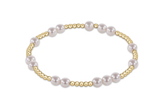 enewton: Hope Unwritten 5mm Bead Bracelet- Pearl - B Social Boutique