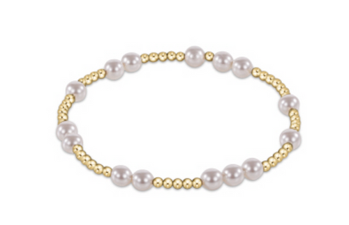 enewton: Hope Unwritten 6mm Bead Bracelet- Pearl - B Social Boutique