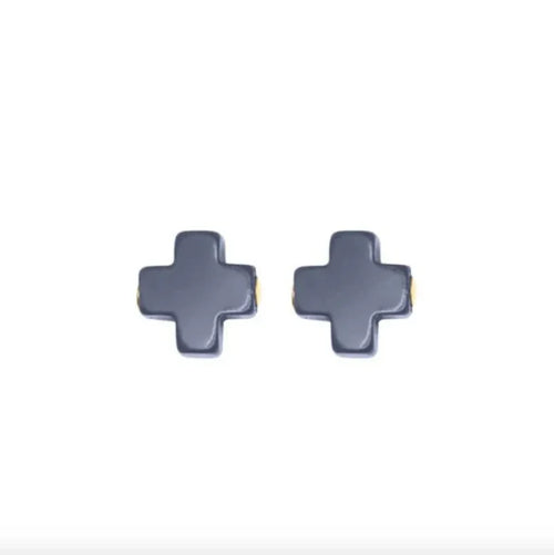 enewton: Signature Cross Stud - Navy