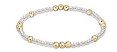 enewton: Worthy Pattern 3mm Bracelet  - Pearl - B Social Boutique