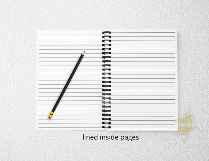 lined inside notebook pages
