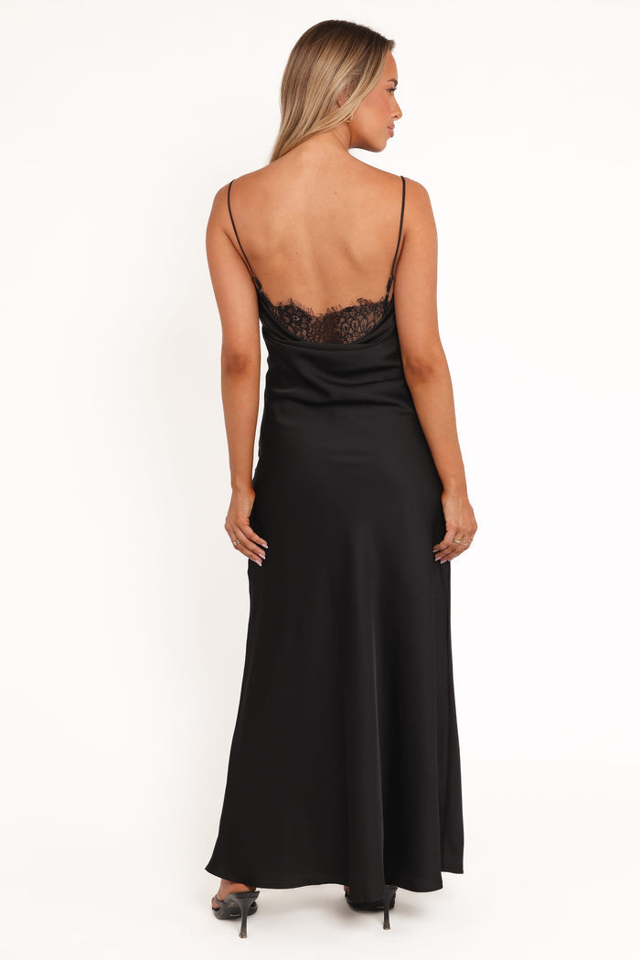 Petal and Pup USA DRESSES Evana Lace Maxi Dress - Black