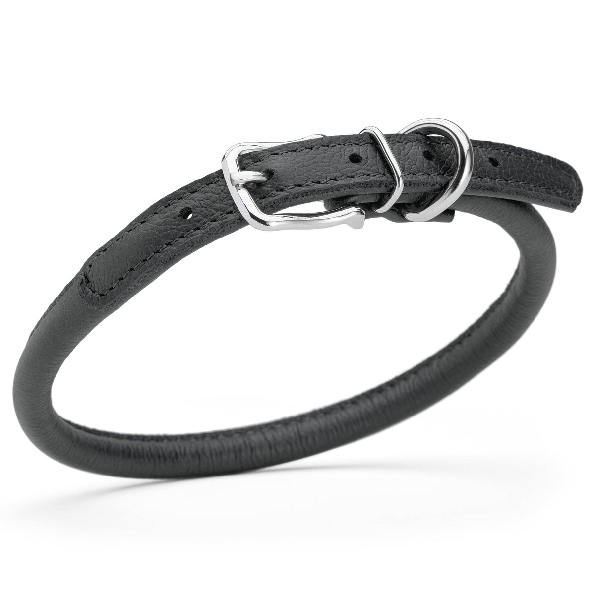 Dogline - Soft Leather Round Collar