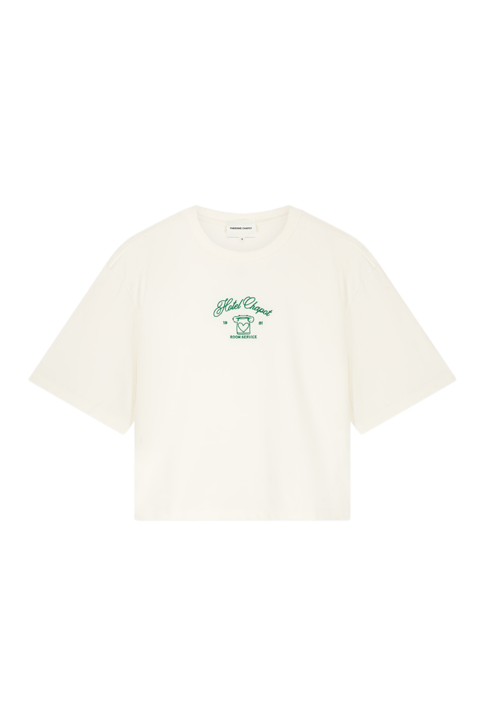 Fabienne Chapot Benja T-shirt Cosy White/Green by Fabienne Chapot, shop the vendor at Dotique for stylish casual wear.