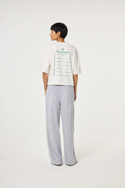 Model wearing Fabienne Chapot Benja T-shirt Cosy White/Green by Fabienne Chapot, shop the brand at Dotique