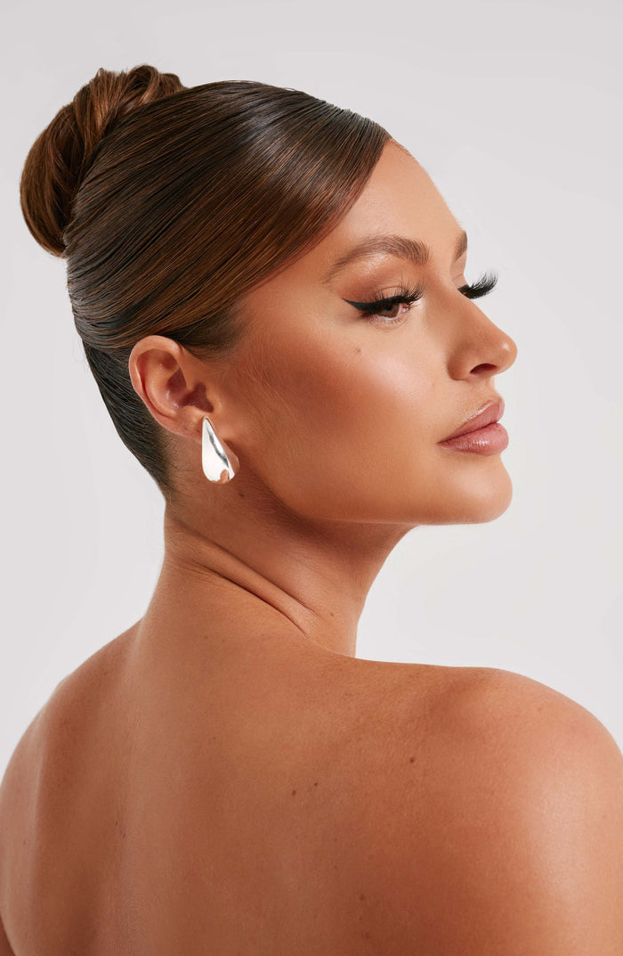 Fayth Small Earrings – Silver