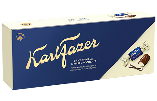 Fazer Karl Fazer Silky Vanilla chocolate 1 Box of 250g - Soposopo