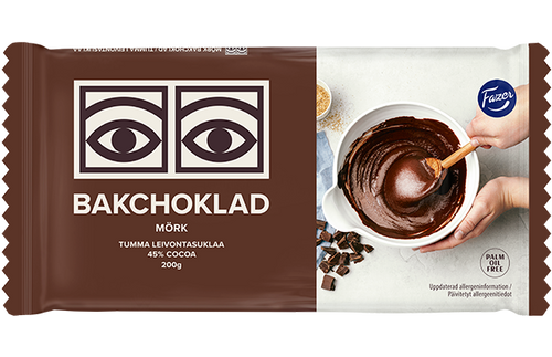Fazer Ögon Tumma Dark Baking Chocolate 200 g | Premium Dark Chocolate