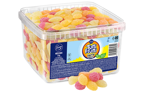 Fazer Tutti Frutti Salty Fruits Bulk Candy 2 kg | Fruit Gummies