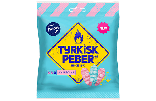 Fazer Tyrkisk Peber Hot & Sour Vaahto (Sour Foam) 150 g