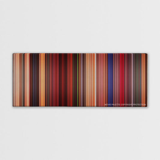 Fear and Loathing in Las Vegas color palette canvas print: thousands of thin vertical stripes of color