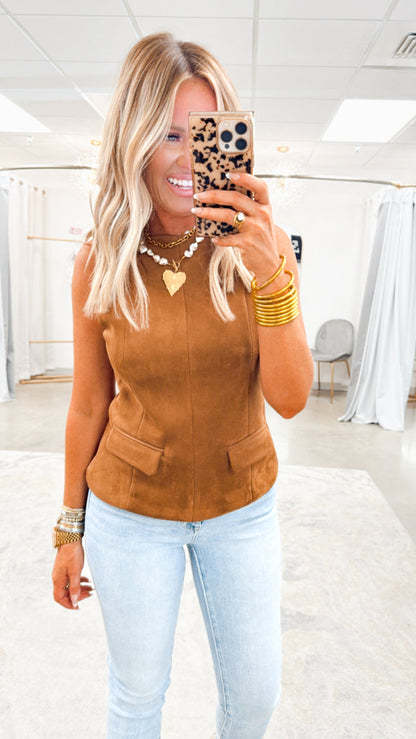 - FINAL SALE- Blair Suede Top