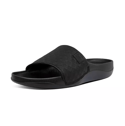 FitFlop Iqushion Slides - Black | Dotique