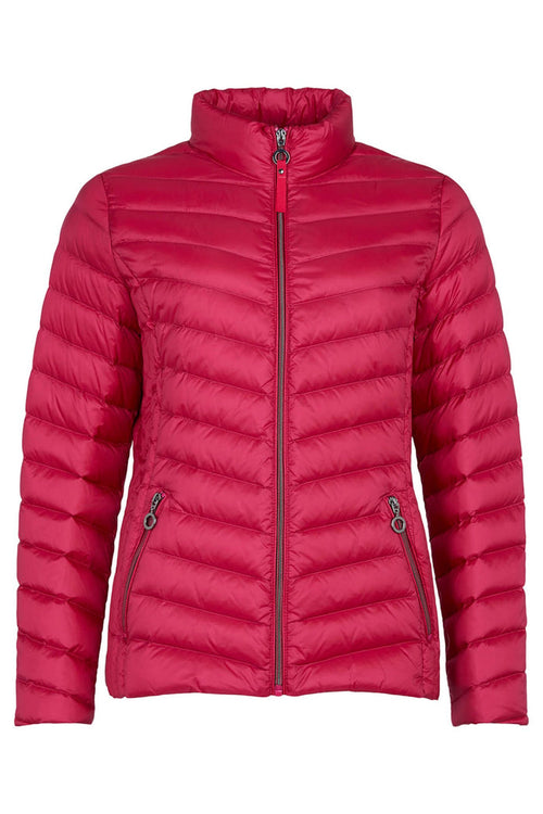 Frandsen 528-588-44 Fuchsia Pink Padded Zip Front Jacket - Dotique