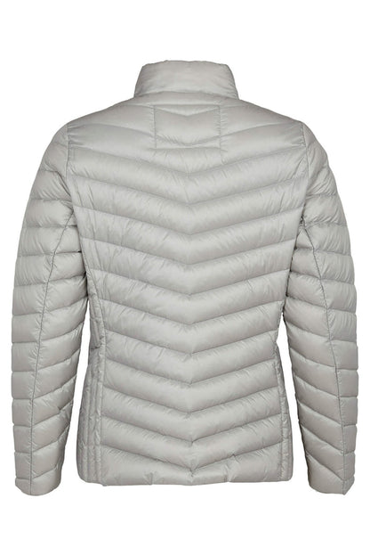 Frandsen 528-588-44 Silver Grey Padded Zip Front Jacket - Dotique