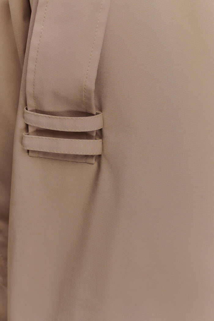 Frank Cropped Collared Jacket - Camel