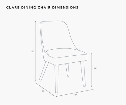 Clare Dining Chair - Dahlia