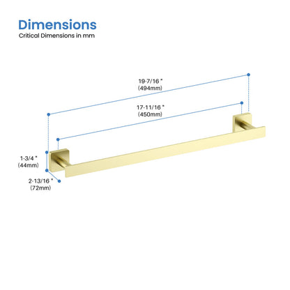 Fusion 18 inch Bathroom Towel Bar - CBA-1605
